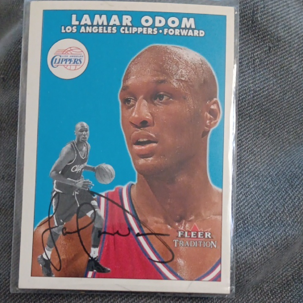 Lamar Odom Fleer Tradition Basketball Card